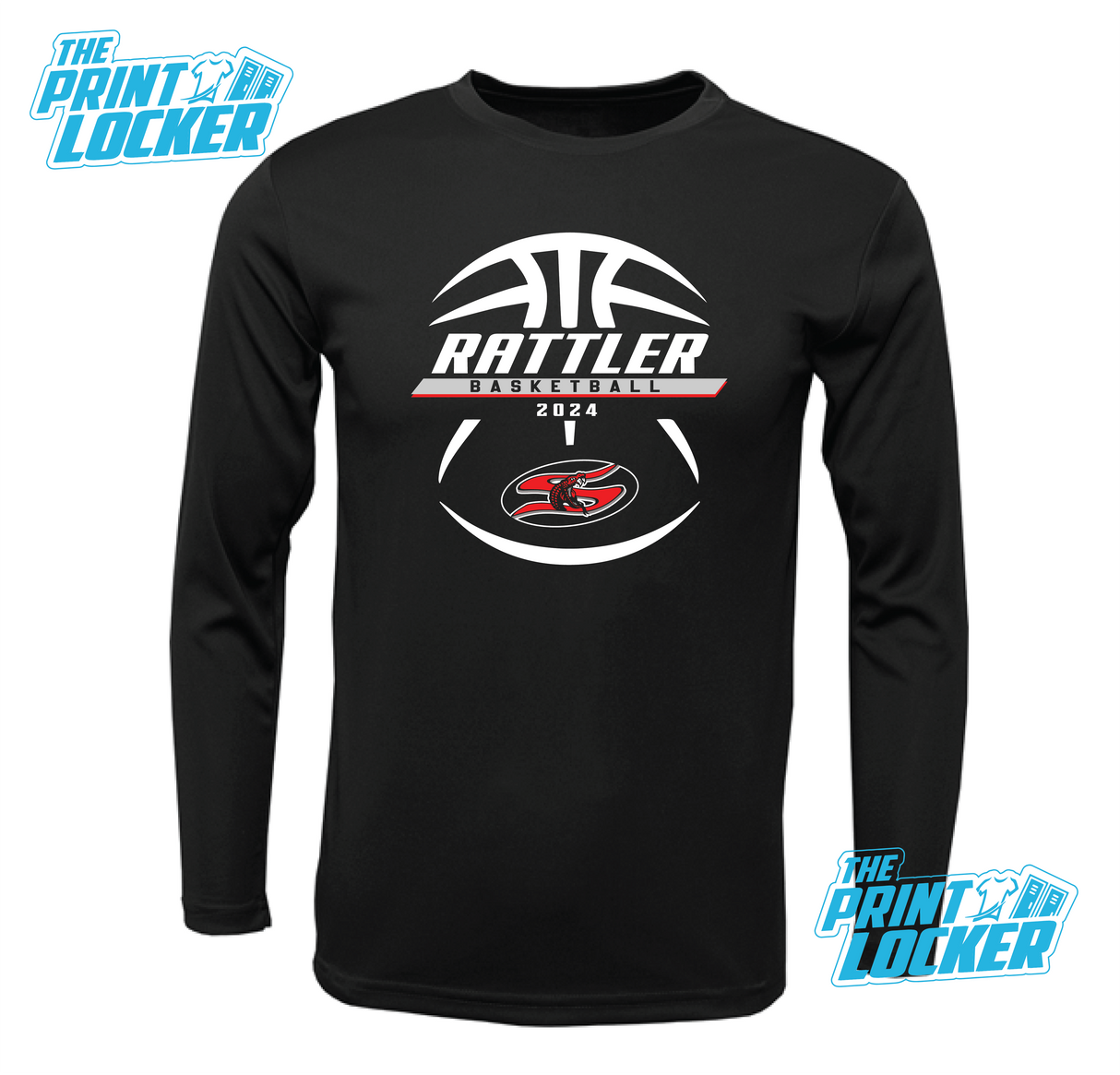 Sharyland Rattlers Basketball Design Drifit Long Sleeve