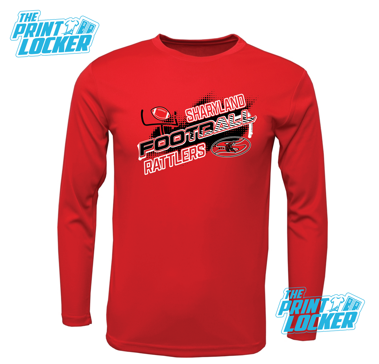 Sharyland Rattlers Football Design Drifit Long Sleeve