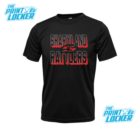 Sharyland Rattlers Halftone Design Drifit Short Sleeve