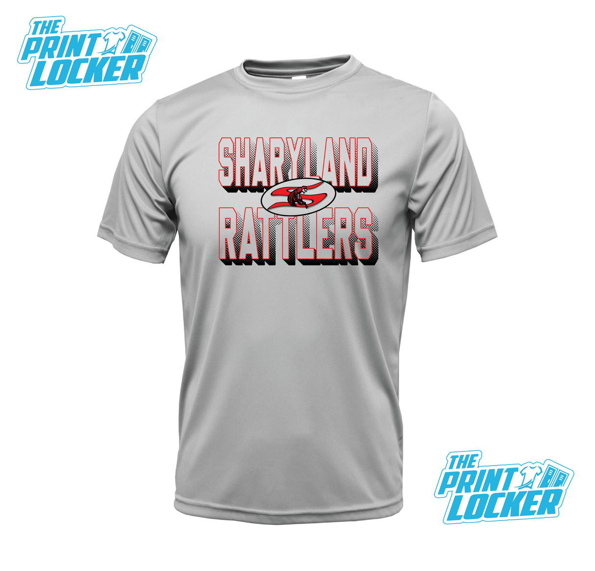 Sharyland Rattlers Halftone Design Drifit Short Sleeve