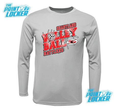 Sharyland Rattlers Volleyball Design Drifit Long Sleeve