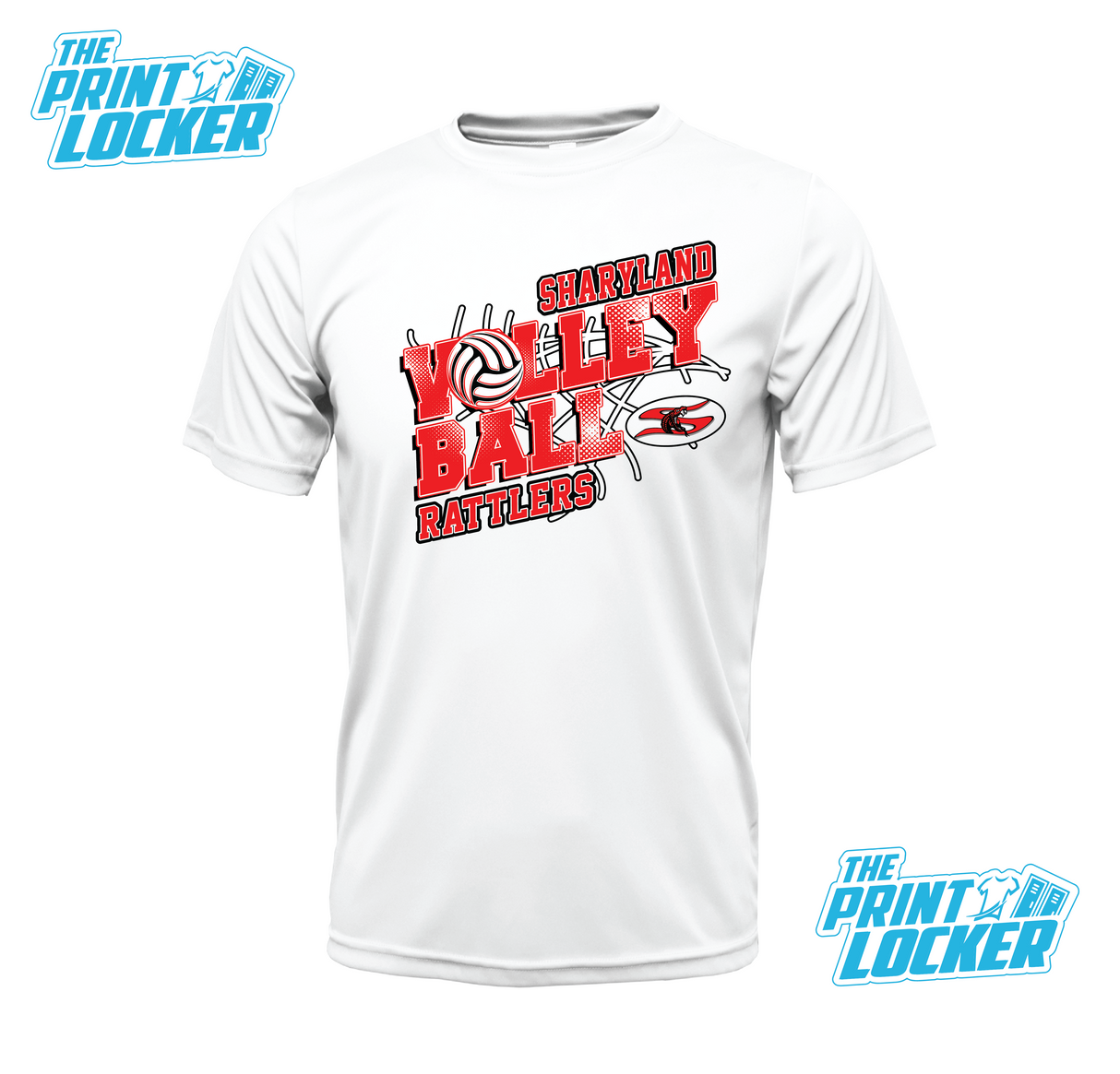 Sharyland Rattlers Volleyball Design Drifit Short Sleeve