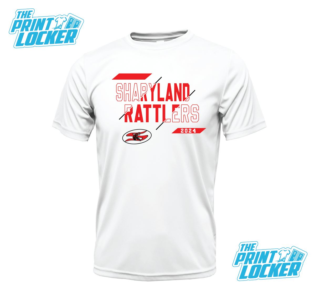 Sharyland Rattlers Slash Design Drifit Short Sleeve