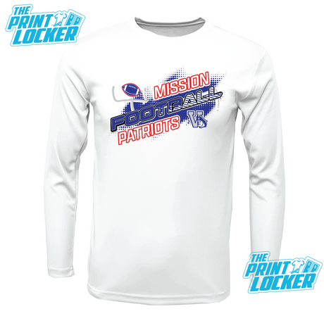 Patriots Football Design Drifit Long Sleeve