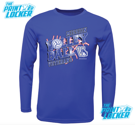 Patriots Volleyball Design Drifit Long Sleeve