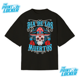 Oversized Día de Muertos Bobcat Graphic Tee