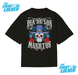 Oversized Día de Muertos Patriots Graphic Tee