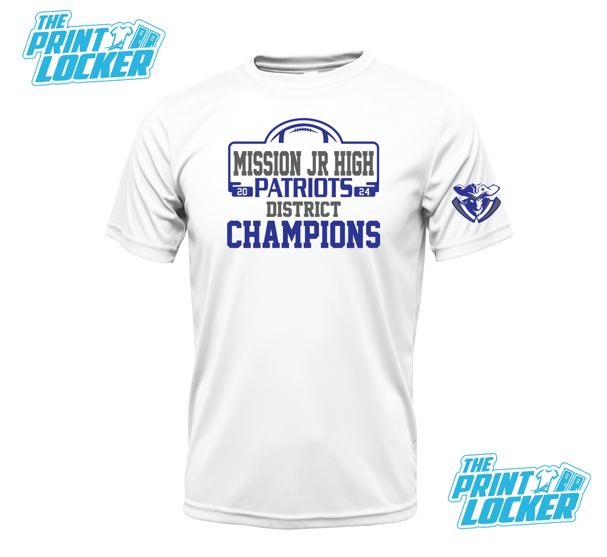 MJH Football District Champs Drifit Short Sleeve