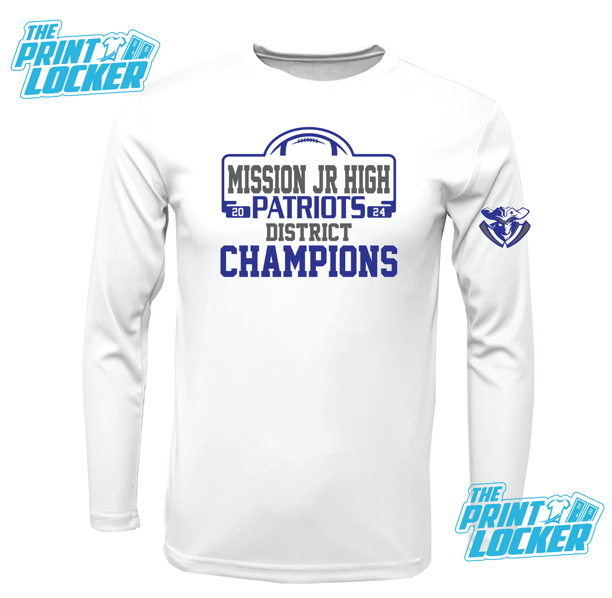 MJH Football District Champs Drifit Long Sleeve