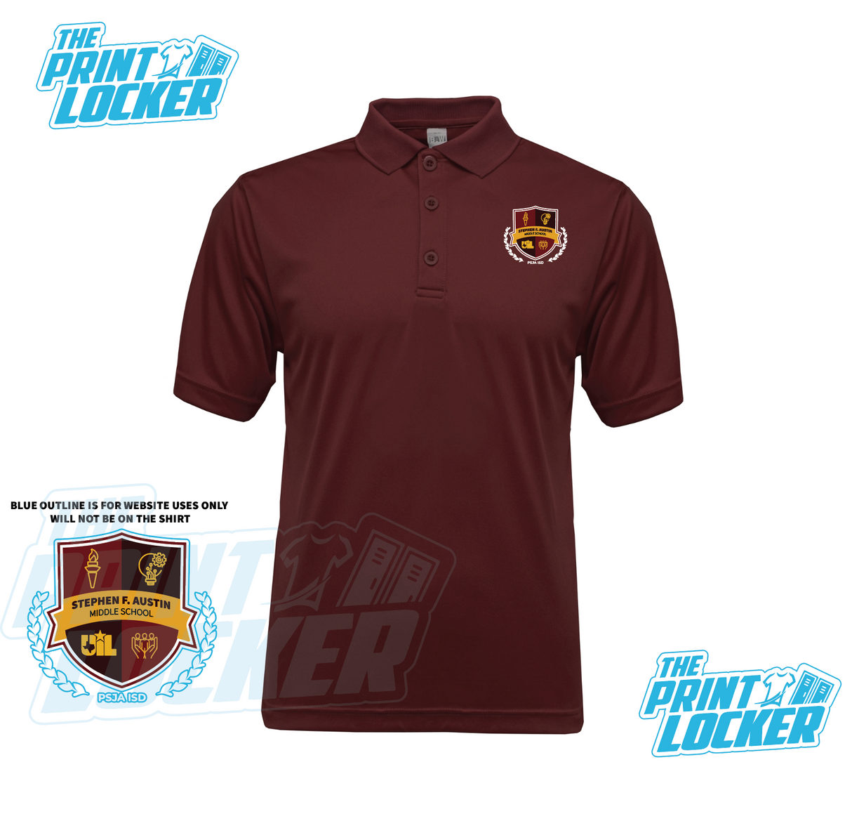 Austin Middle School Drifit Polo