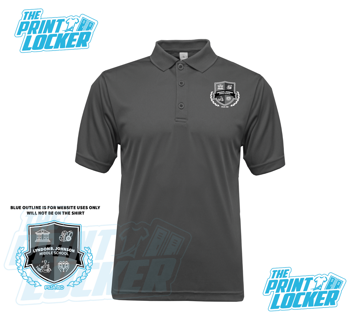 Lyndon B. Johnson Middle School Drifit Polo
