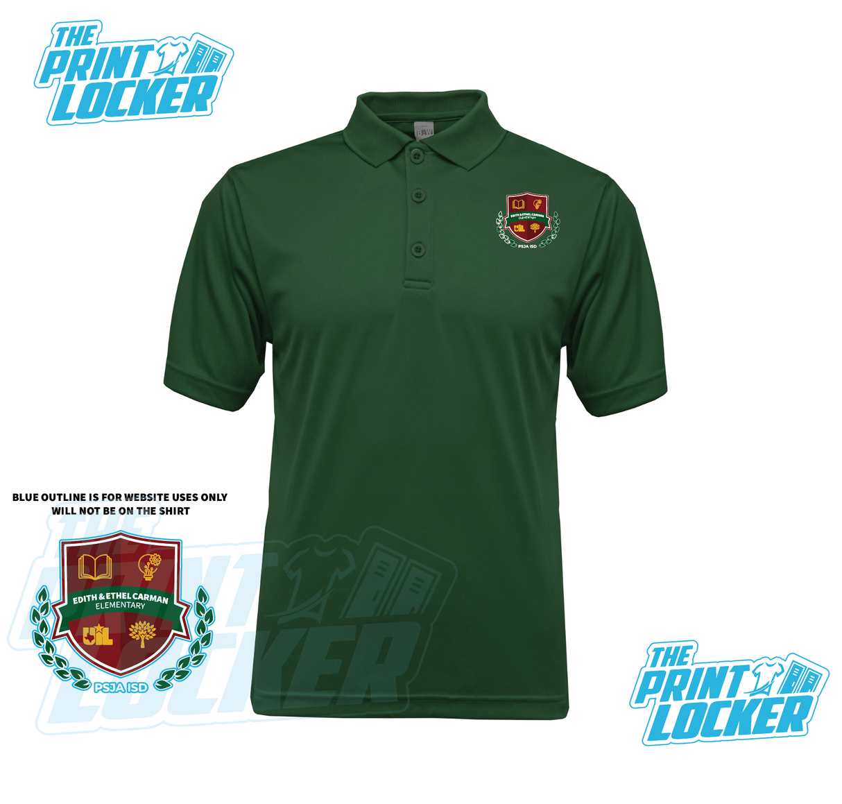 Edith & Ethel Carman Elementary Drifit Polo