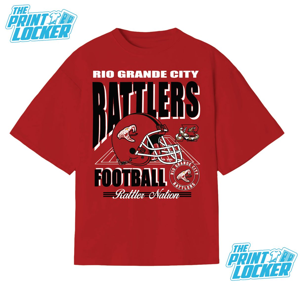 RGC Rattlers Football Graphic Classic Tee