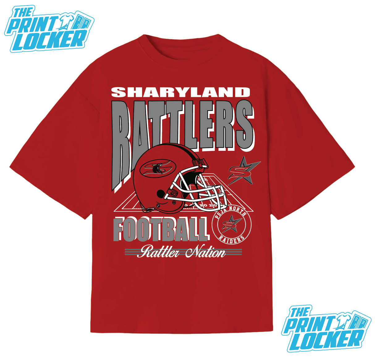 Sharyland Rattlers Football Graphic Classic Tee