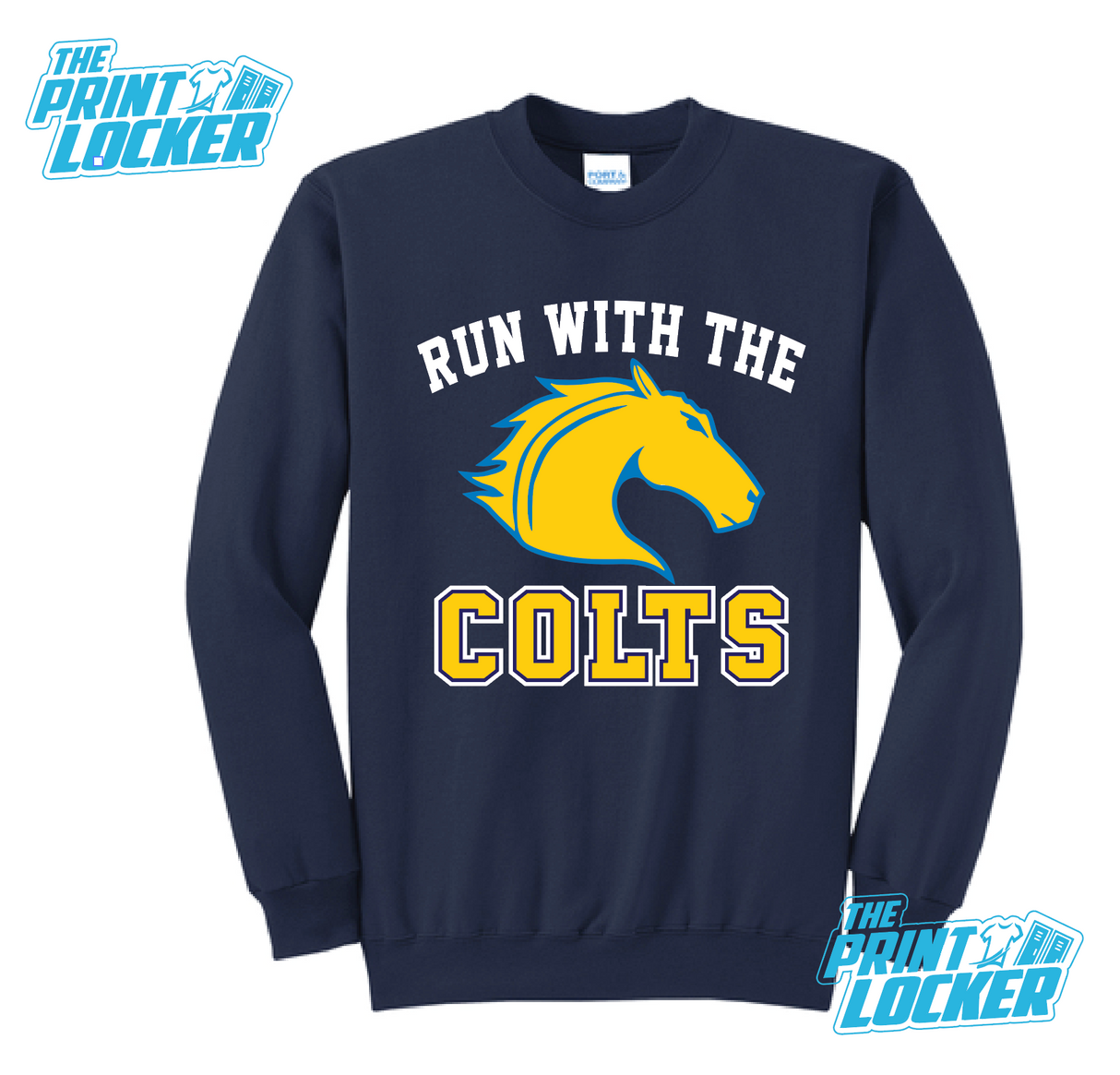 IDEA Weslaco Run with the Colts Crewneck Navy