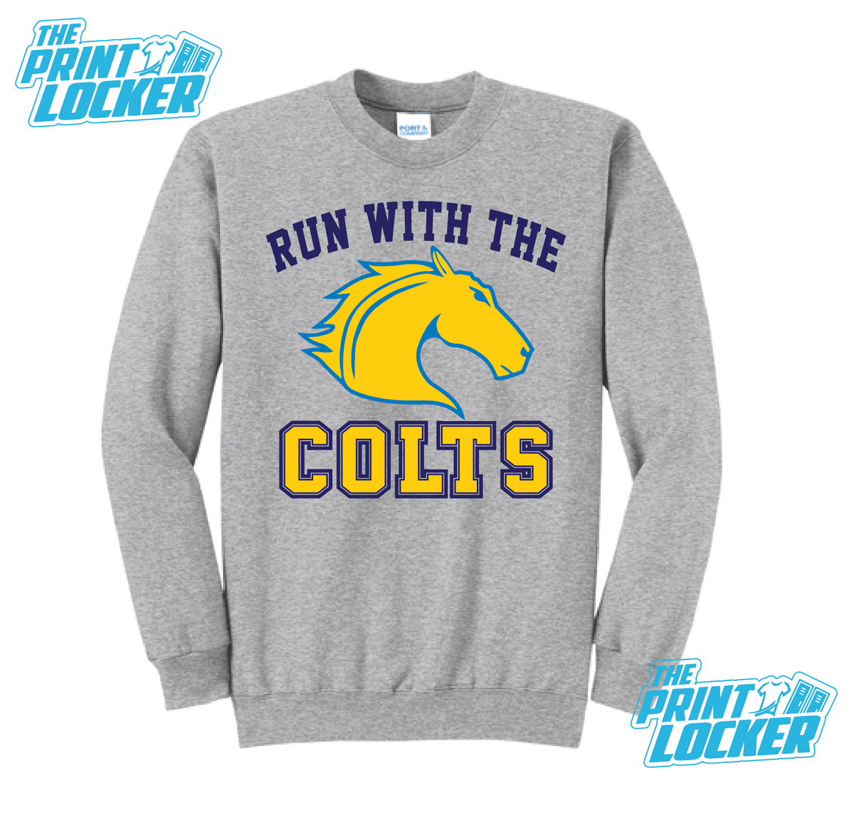 IDEA Weslaco Run with the Colts Crewneck Grey