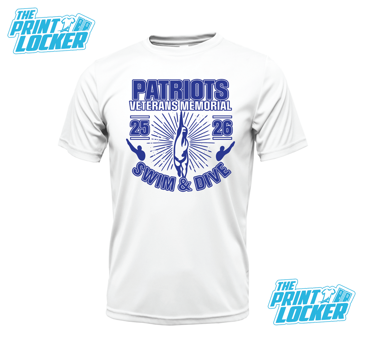 Veterans Memorial Swim and Dive 2025 Fan Shirt Drifit Short Sleeve