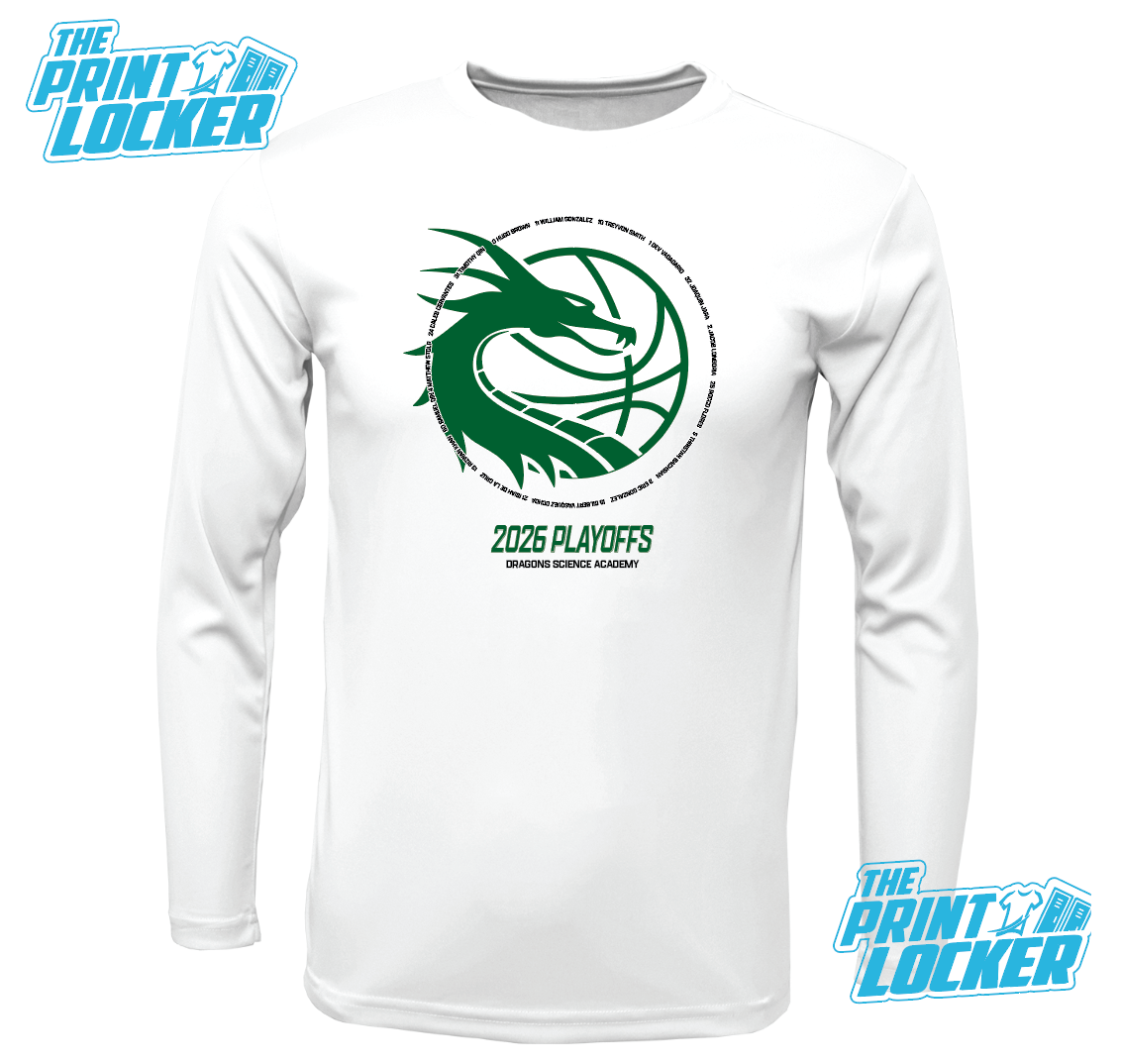 2026 Dragons Basketball Playoff Drifit Shirt
