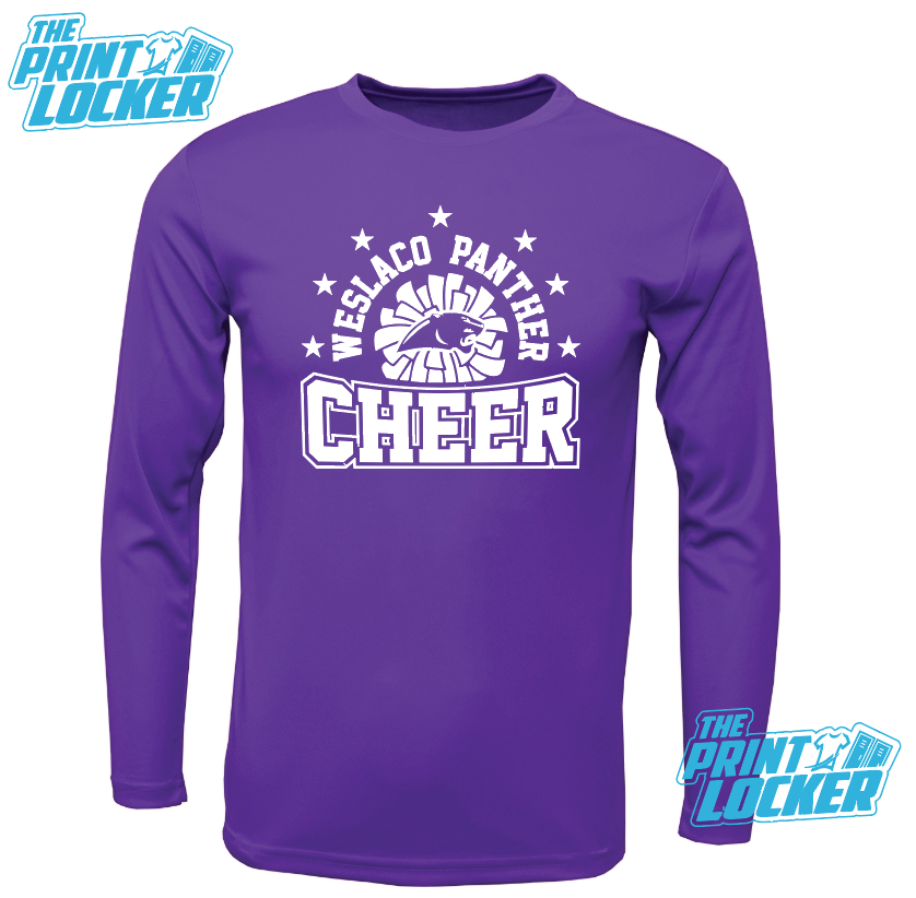 Cheer Pom Longsleeve Fan Shirt
