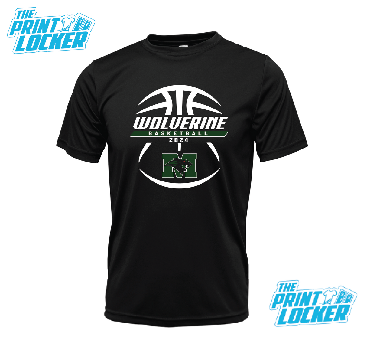 Wolverines Basketball Design Drifit Short Sleeve