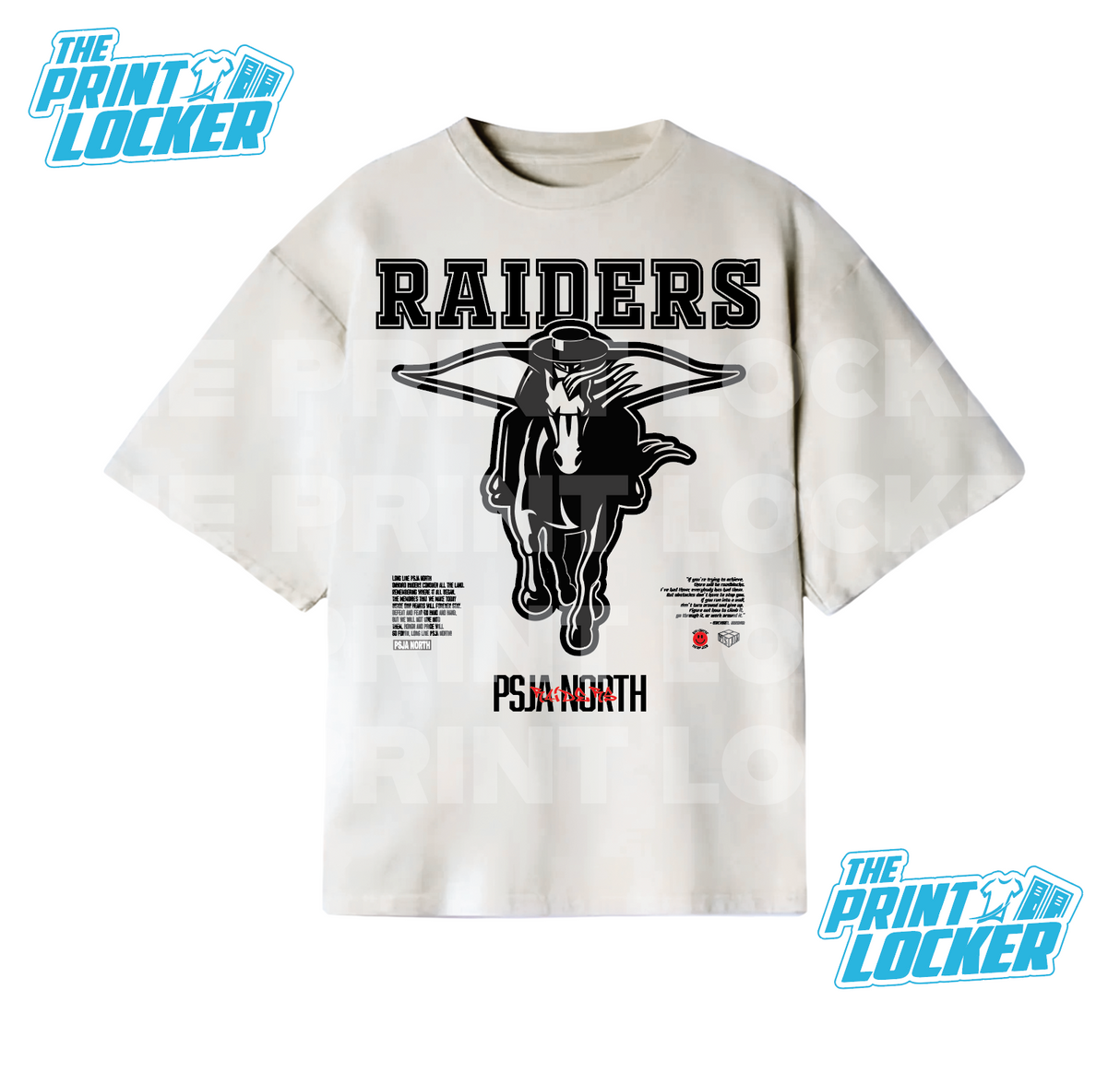 Oversized Raiders Graphic Tee