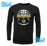 YellowJackets Basketball Design Drifit Long Sleeve