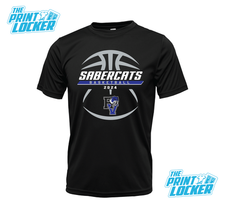 Sabercats Basketball Design Drifit Short Sleeve