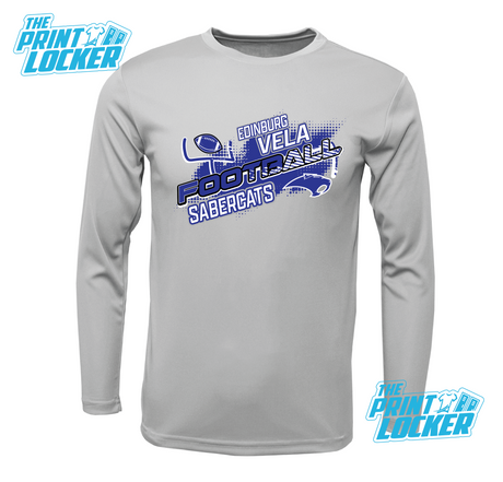 Sabercats Football Design Drifit Long Sleeve