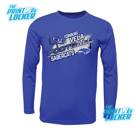 Sabercats Football Design Drifit Long Sleeve