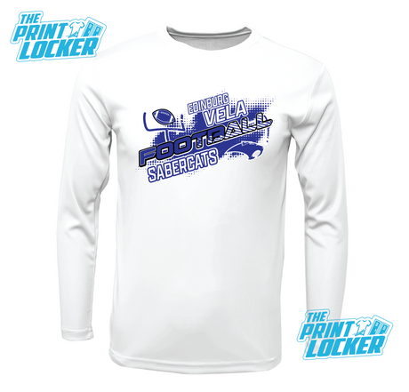 Sabercats Football Design Drifit Long Sleeve