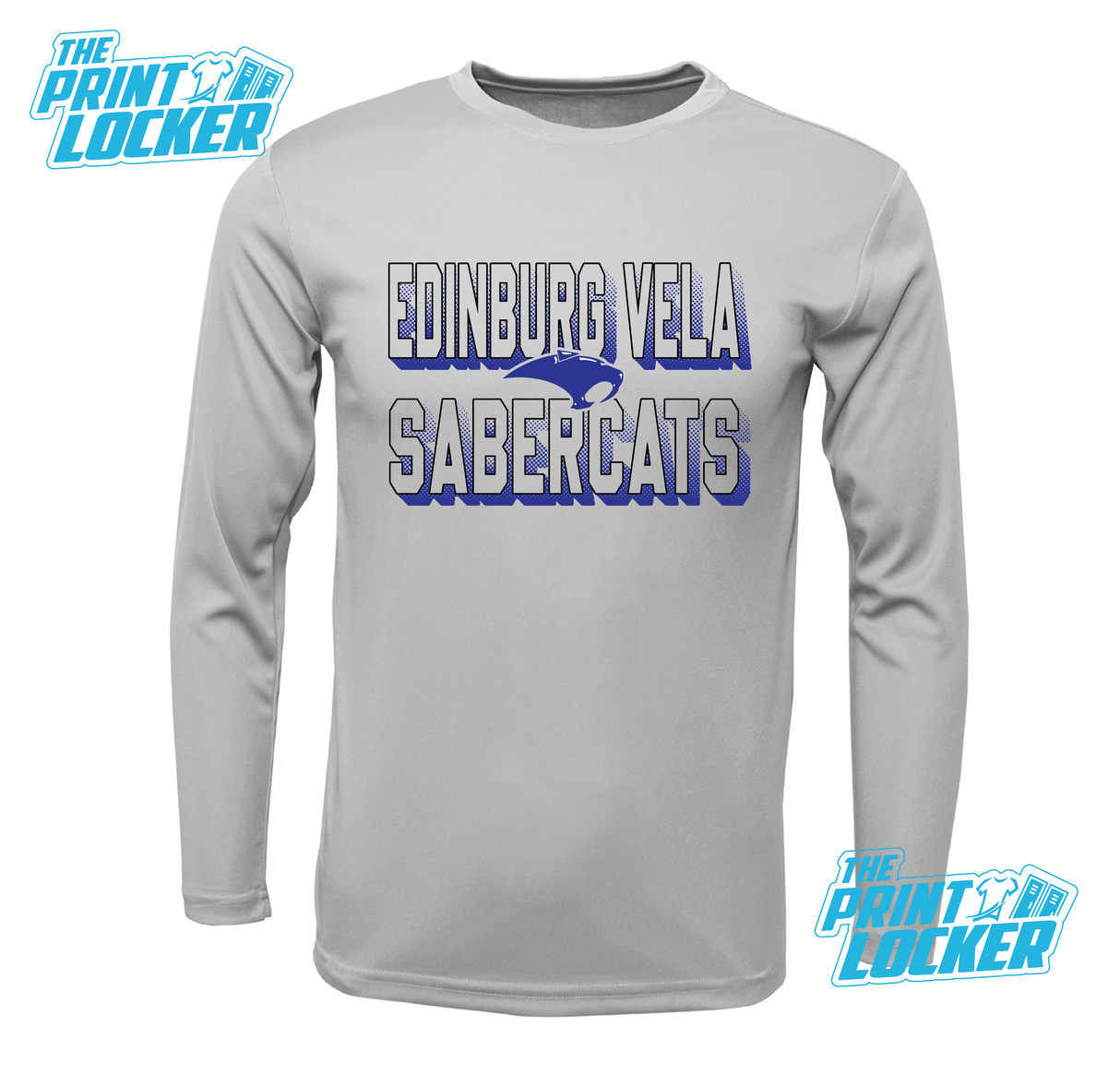 Sabercats Halftone Design Drifit Long Sleeve