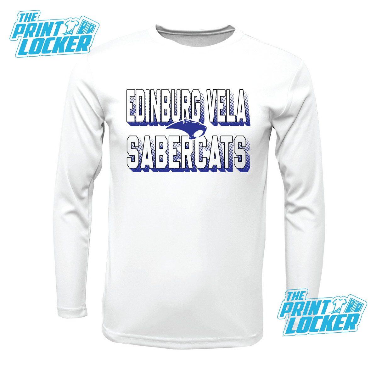 Sabercats Halftone Design Drifit Long Sleeve