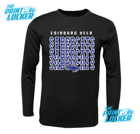 Sabercats Stack Design Drifit Long Sleeve