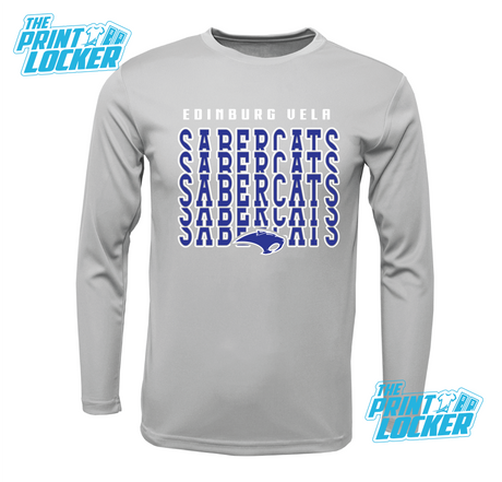 Sabercats Stack Design Drifit Long Sleeve