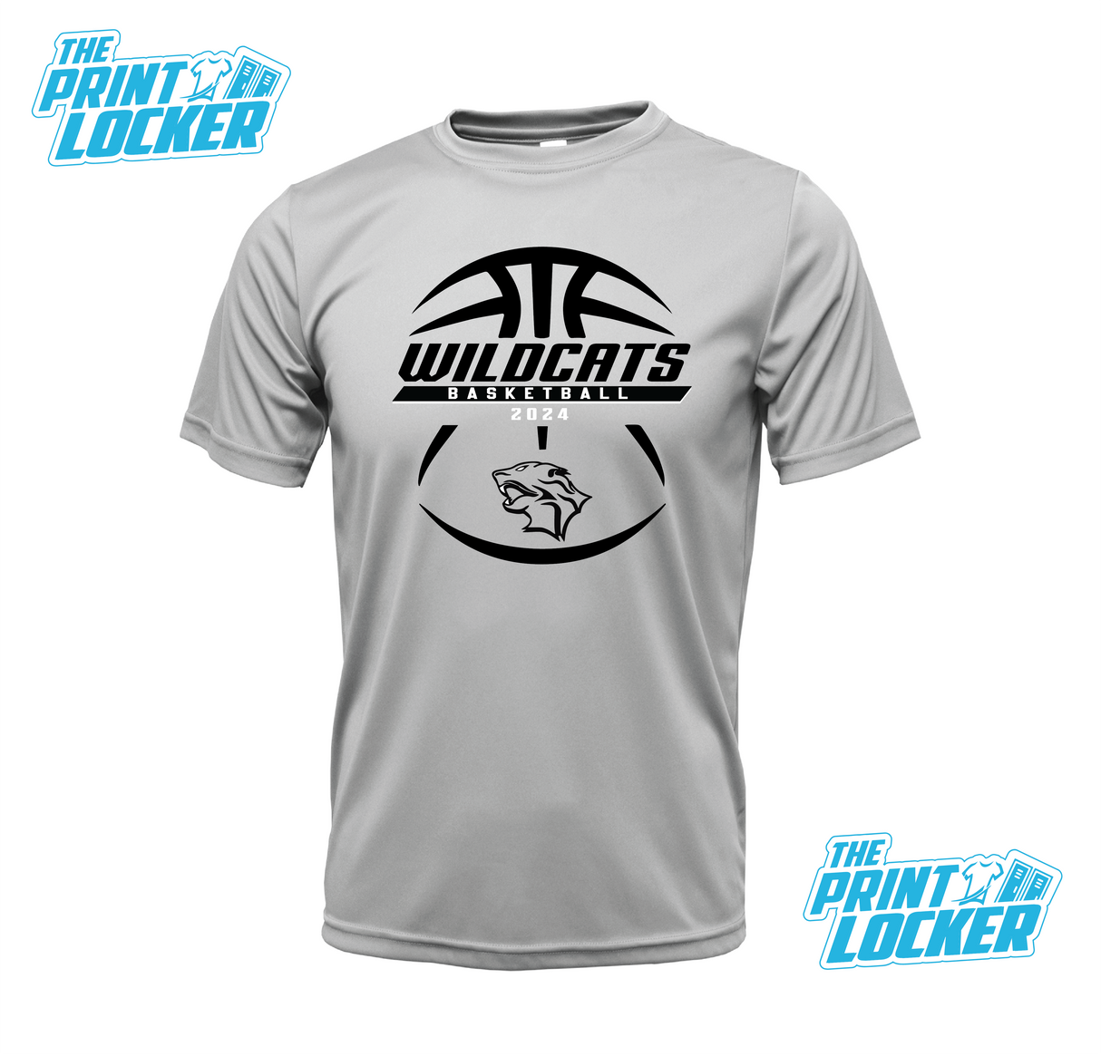 Wildcats Basketball Design Drifit Short Sleeve