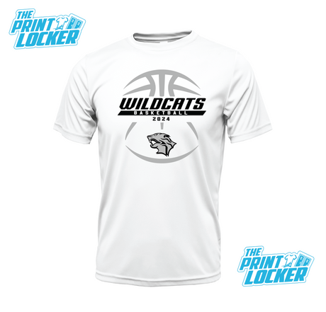 Wildcats Basketball Design Drifit Short Sleeve