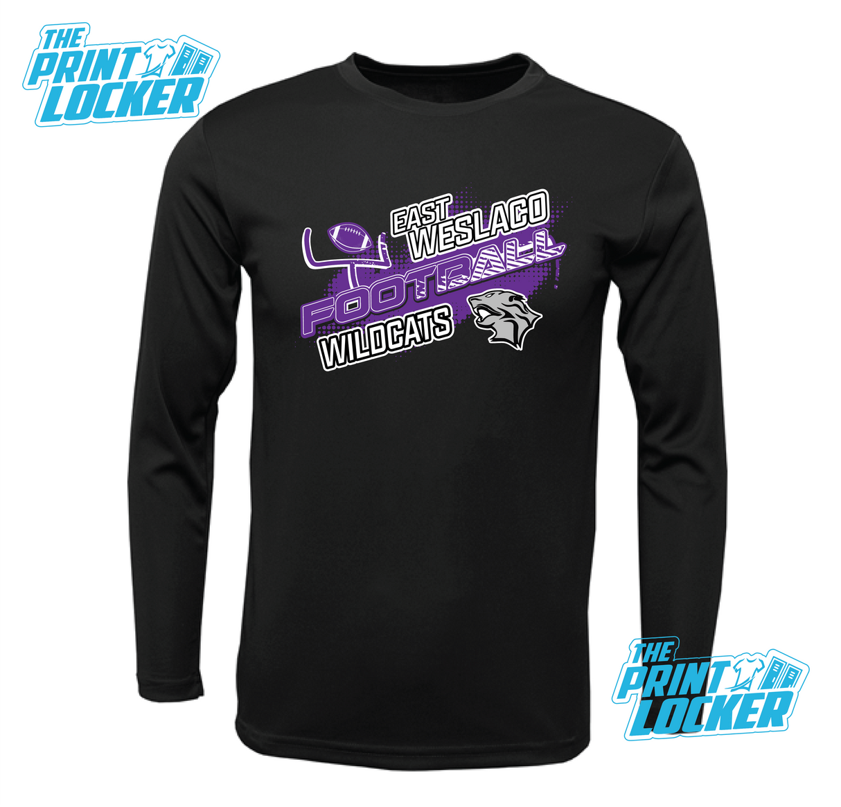 Wildcats Football Design Drifit Long Sleeve