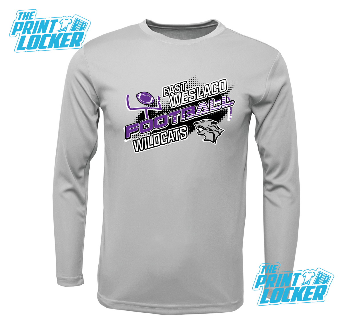 Wildcats Football Design Drifit Long Sleeve