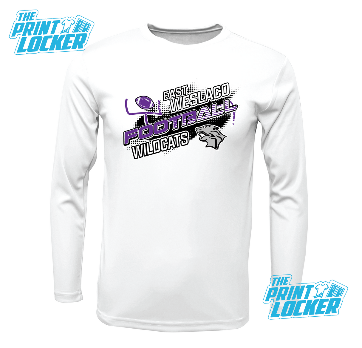 Wildcats Football Design Drifit Long Sleeve