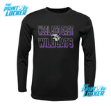 Wildcats Halftone Design Drifit Long Sleeve