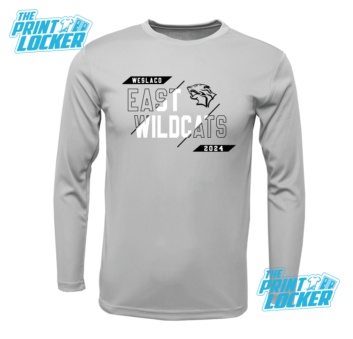 Wildcats Slash Design Drifit Long Sleeve