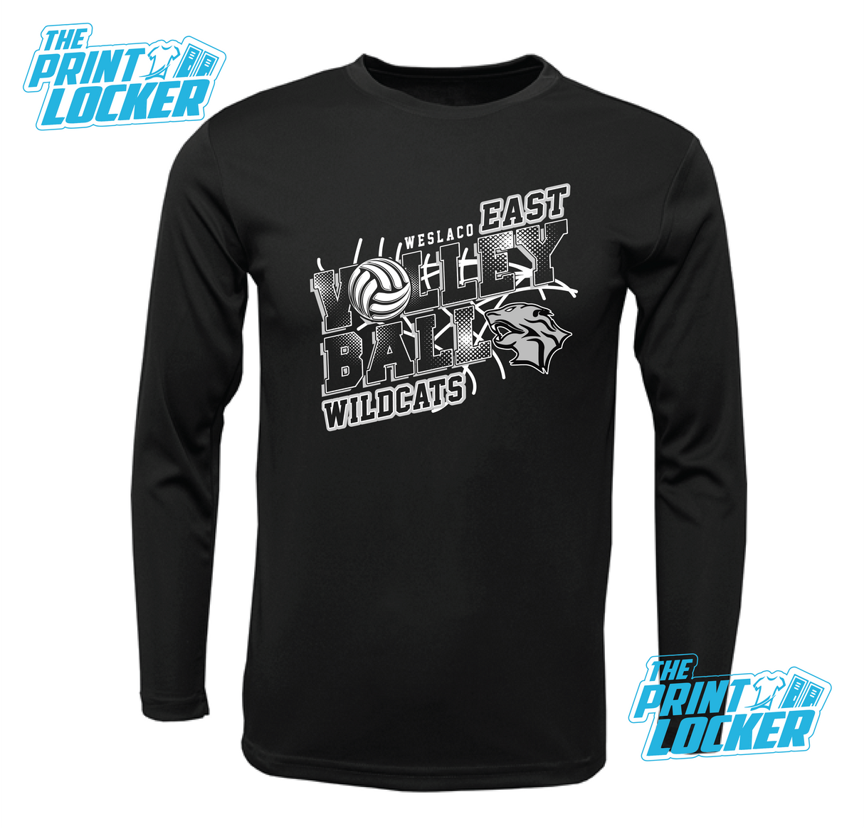 Wildcats Volleyball Design Drifit Long Sleeve