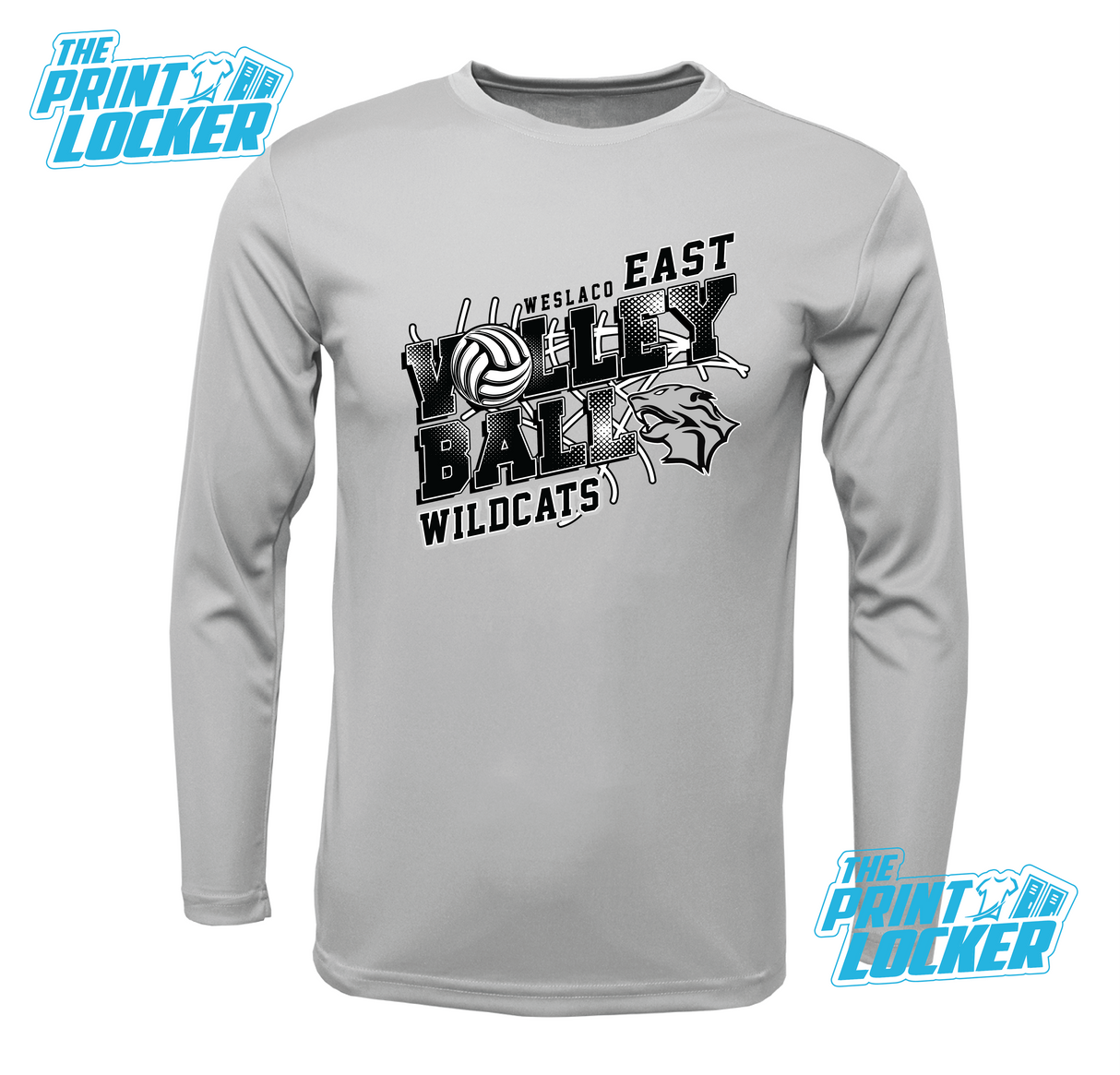 Wildcats Volleyball Design Drifit Long Sleeve