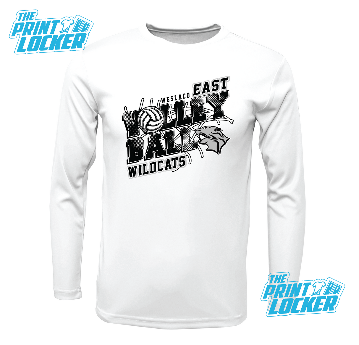 Wildcats Volleyball Design Drifit Long Sleeve