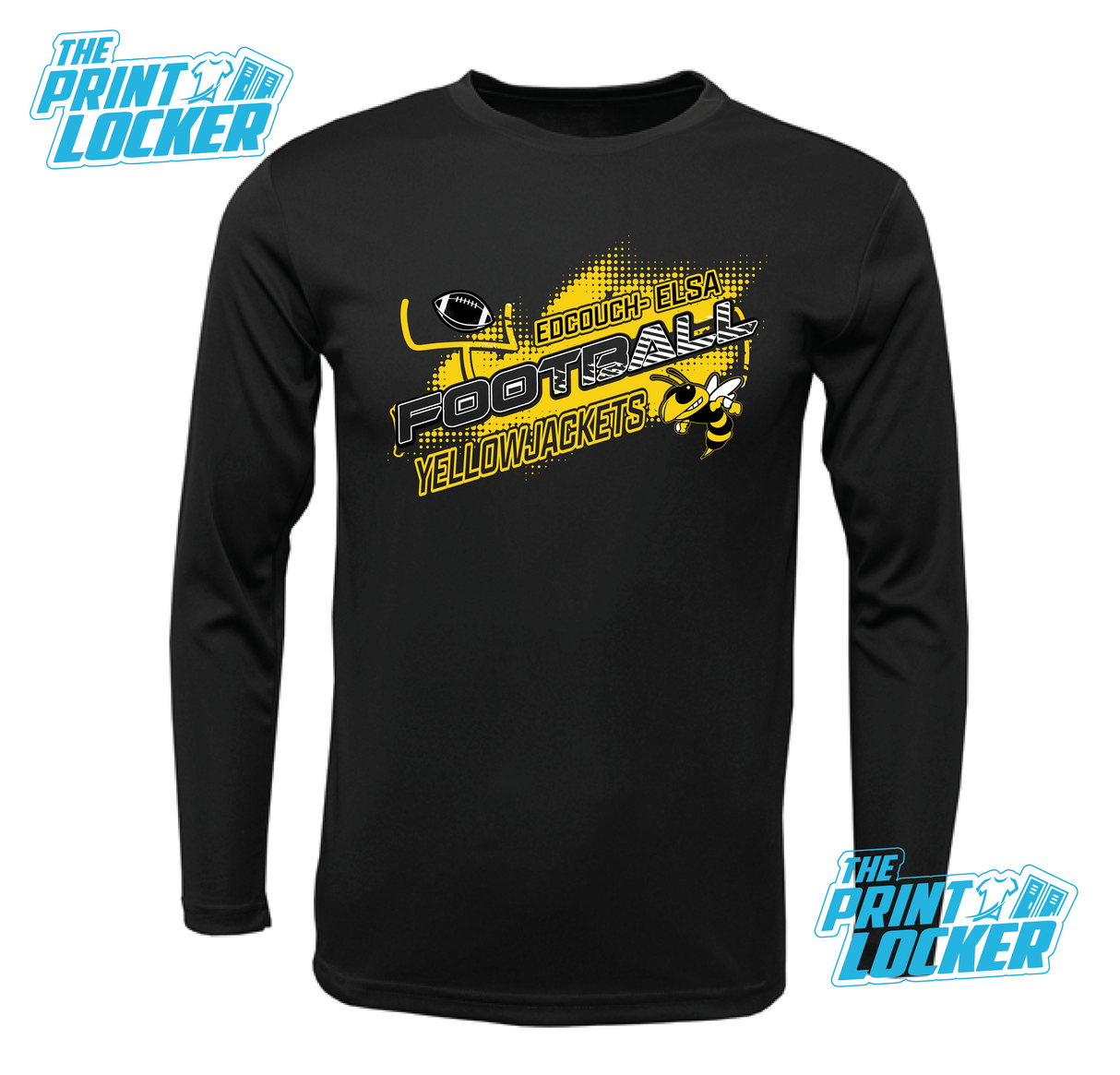 YellowJackets Football Design Drifit Long Sleeve