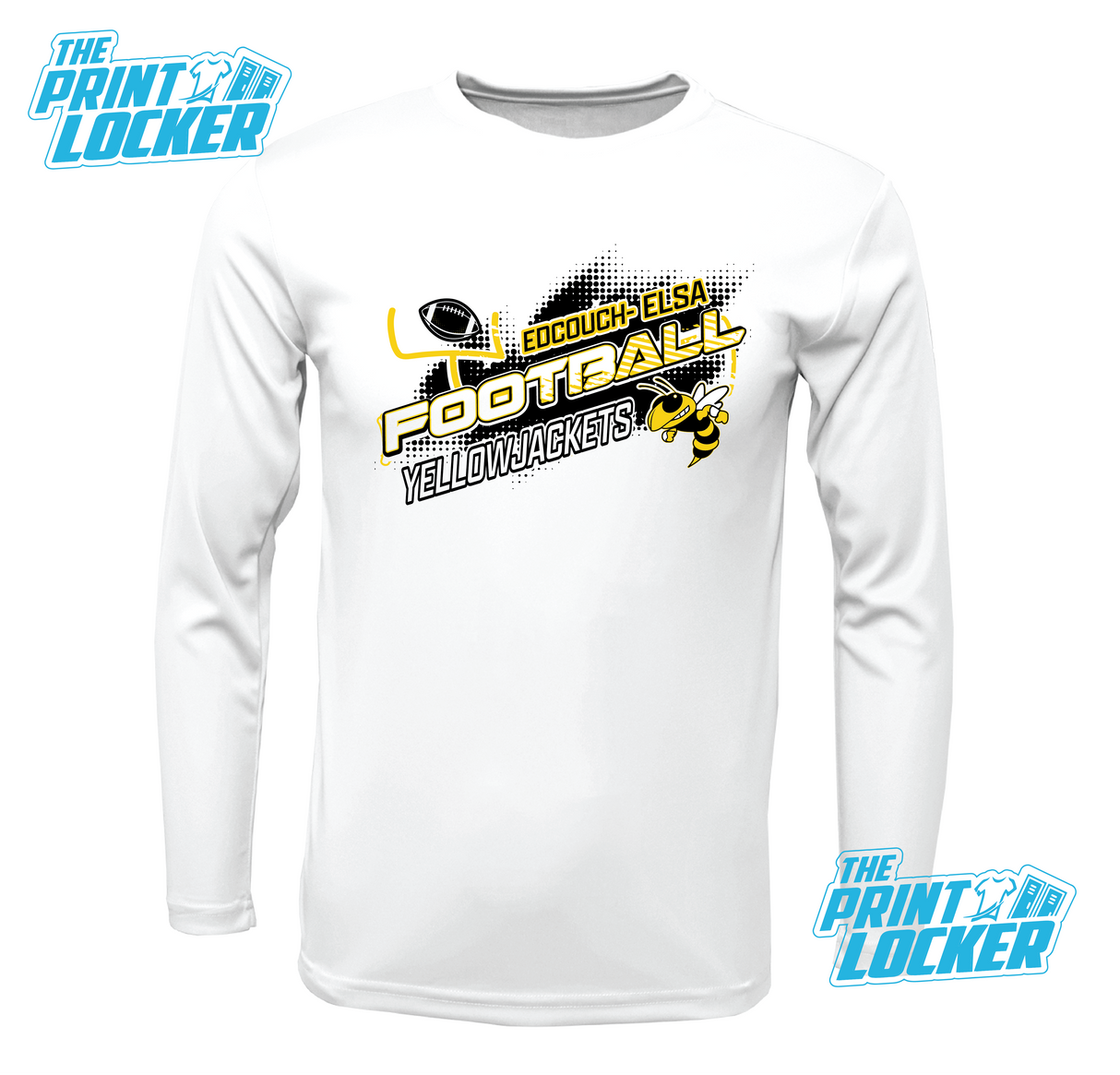 YellowJackets Football Design Drifit Long Sleeve