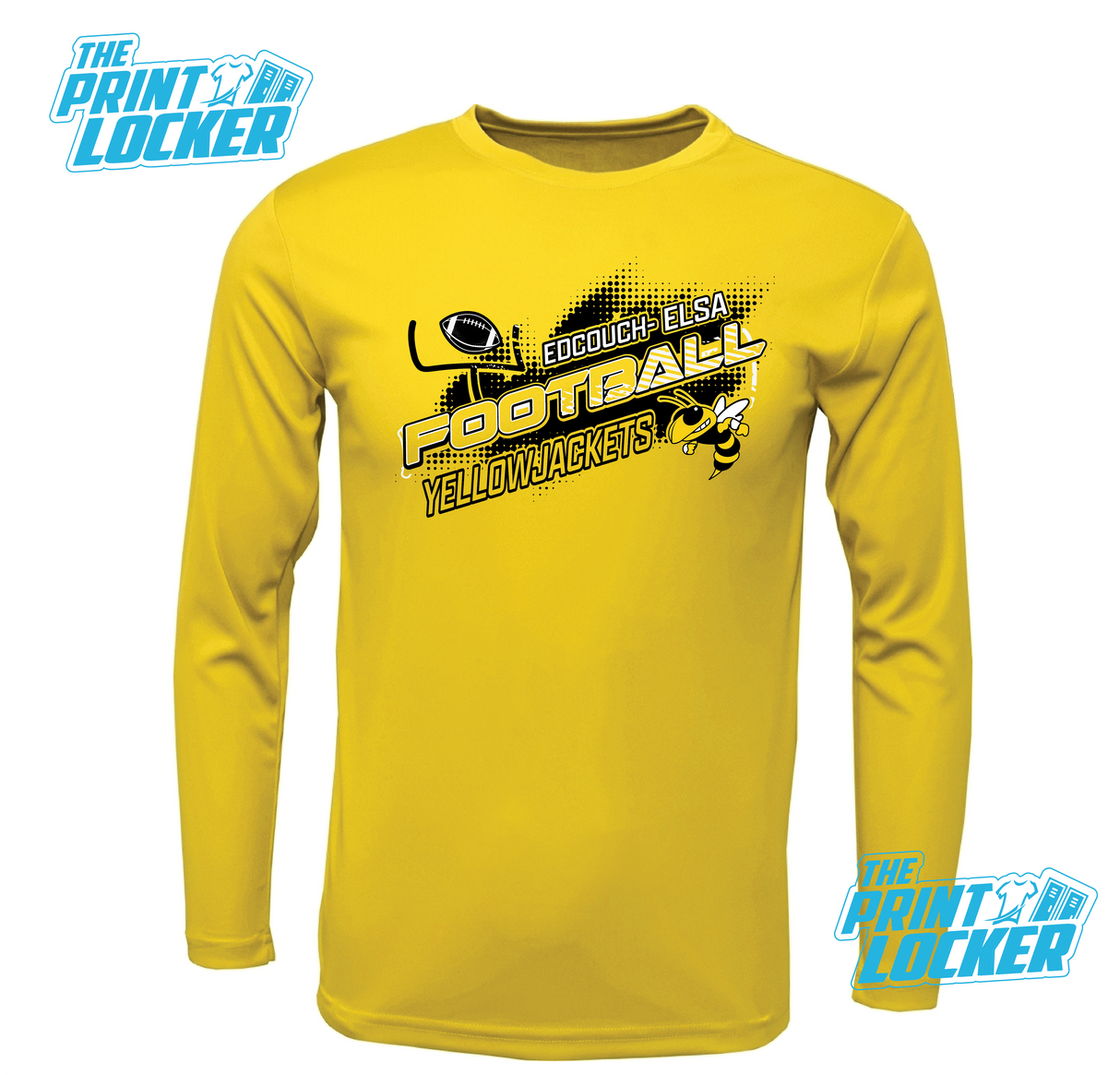 YellowJackets Football Design Drifit Long Sleeve