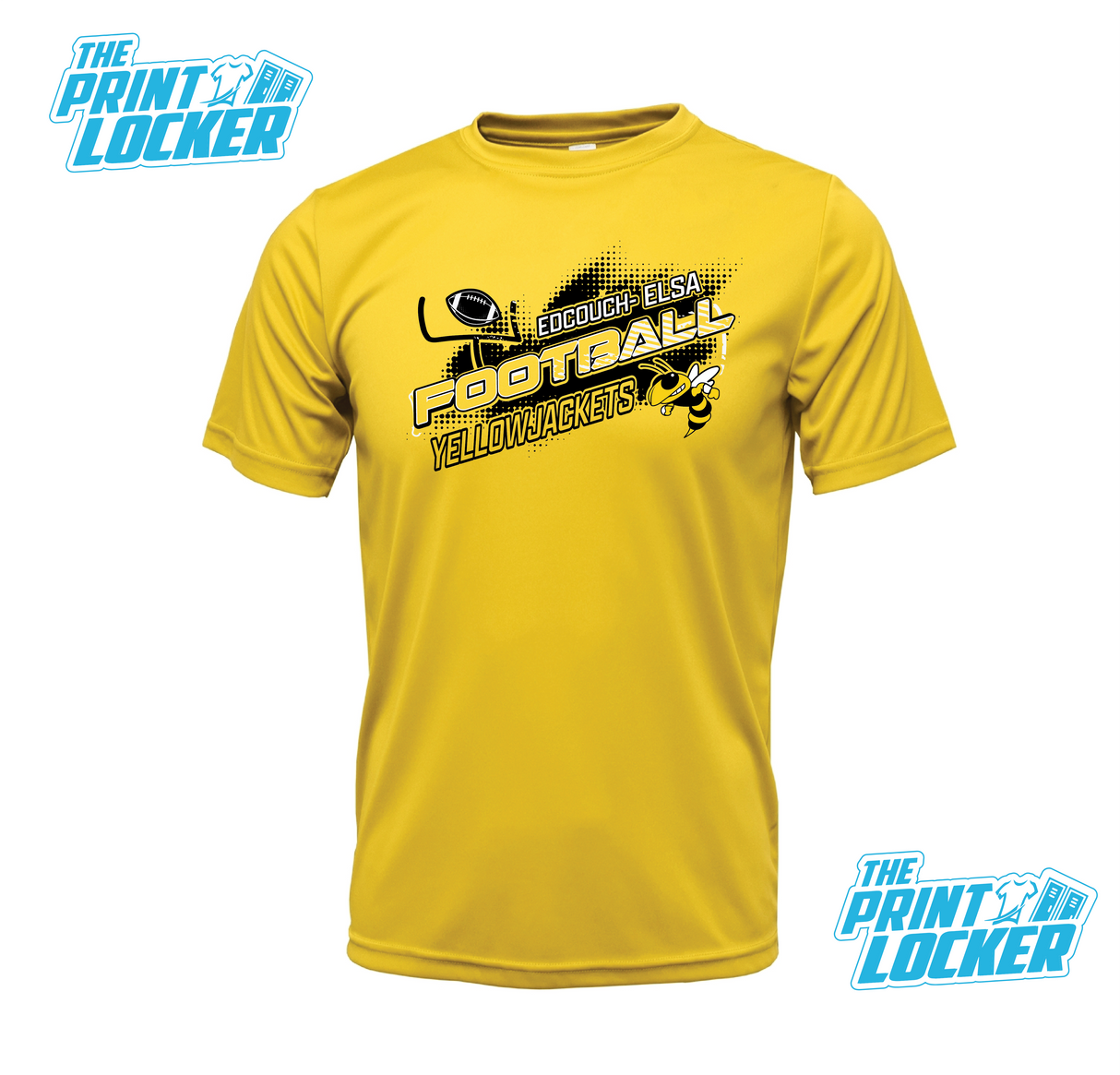 YellowJackets Football Design Drifit Short Sleeve