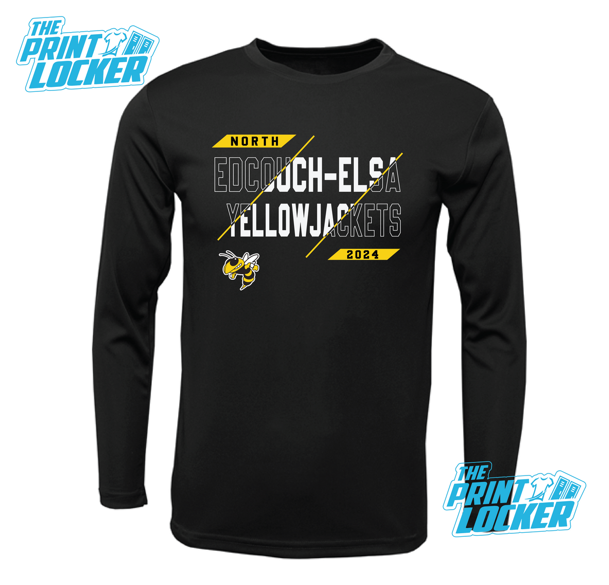 YellowJackets Slash Design Drifit Long Sleeve