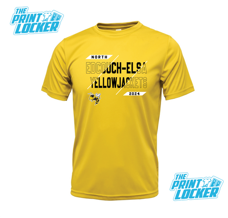 YellowJackets Slash Design Drifit Short Sleeve